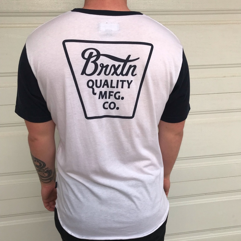 White button up Brixton T-shirt